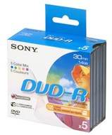 SONY DVD-R 8cm 5pcs in box - Media