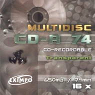 CD-R médium MULTIDISC 74minut TRANSPARENT - 