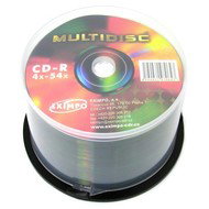 CD-R médium MULTIDISC 80minut 54x, balení 50 kusů cakebox - -