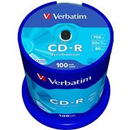 Verbatim CD-R DataLife Protection 52x, 100 ks cakebox - Médium