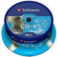  Verbatim CD-R 52x DataLife Protection, LightScribe 25pcs cakebox  - Media