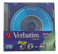 CD-R médium Verbatim MINI 8cm, 200MB, 16x - 
