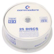 CD-R médium COMMODORE 80m/700MB 52x,  balení 25ks cakebox - 