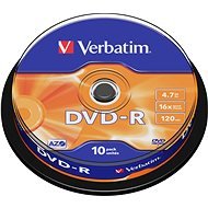 Verbatim DVD-R 16×, 10 ks Cake-Box - Médium