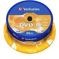 Verbatim DVD-R 16x, 25 ks cakebox - Médium