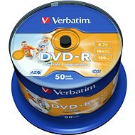 Verbatim DVD-R 16x, Printable 50pcs cakebox - Media