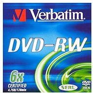 Verbatim DVD-RW 6x, 1ks v krabičce - Médium