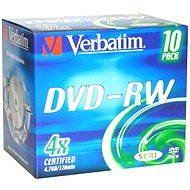 Verbatim DVD-RW 4x, 10ks v krabičke - Médium