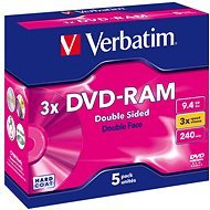 Verbatim DVD-RAM 3x, 5ks v krabičke - Médium