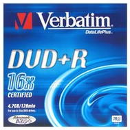DVD+R médium Verbatim 4,7GB 16x speed, balení v krabičce - -