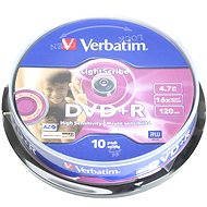 Verbatim DVD+R 16x, LightScribe 10pcs cakebox - Media