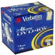 Verbatim DVD+RW 4x, 10pcs in box - Media