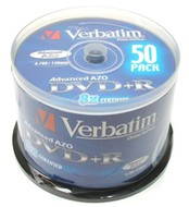 DVD+R médium Verbatim 4,7GB 8x speed, balení 50ks cakebox - -