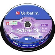 Verbatim DVD + R 8x, Dual Layer 10pcs cakebox - Media