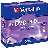 Verbatim DVD+R 8×, Dual Layer 5 ks v krabičke - Médium