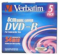 Verbatim DVD-R Dual Layer 4x, MINI 8cm 5ks v SLIM krabičce - Media
