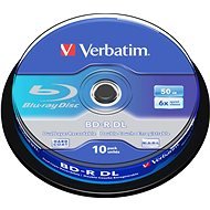 Verbatim BD-R 50 GB Dual Layer 6×, 10 ks Cake-Box - Médium