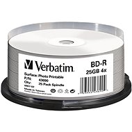 Verbatim BD-R 25GB Printable 4x, 25pcs cakebox - Media
