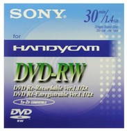 DVD-RW 8cm médium Sony 1.4GB/ 30minut, balení v krabičce - -