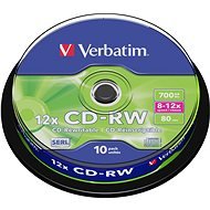 Verbatim CD-RW 10×, 10 ks Cake-Box - Médium
