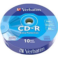 VERBATIM CD-R 80 52× WRAP EXTRA PROTECTION 10pck/BAL - Médium