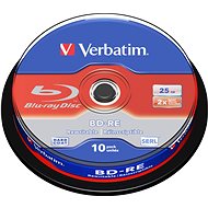VERBATIM BD-RE SL 25GB, 2x, spindle 10pcs - Media