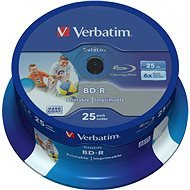 VERBATIM BD-R SL DataLife 25GB, 6x, printable, spindle 25pcs - Media