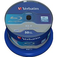 VERBATIM BD-R SL DataLife 25GB, 6x, spindle 50pcs - Media