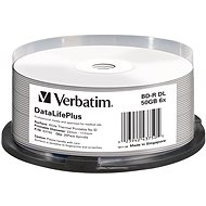 VERBATIM BD-R DL DataLifePlus 50GB, 6x, thermal printable, spindle 25pcs - Media