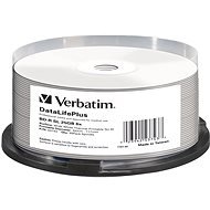 VERBATIM BD-R SL DataLifePlus 25 GB, 6-fach, thermodruckbar, Spindel 25 Stk - Medien
