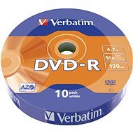 VERBATIM DVD-R AZO 4.7GB, 16x, wrap 10 ks - Médium