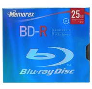 BD-R Blu-ray médium MEMOREX 25GB, 1-2x speed, balení v krabičce - -