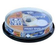 DVD-R médium MEMOREX 4.7GB 4x speed, balení 10 kusů cakebox - 