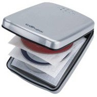 Targus Steel Case - luxusní stříbrný (silver) kovový zásobník na 24 kusů CD-R/RW/DVD médií - -