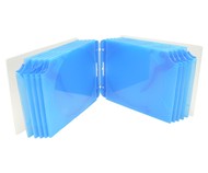 CD-R Kick-Out pořadač na 10 CD/DVD SLIM - modrý (blue) - -