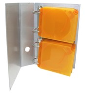 CD-R Kick-Out pořadač na 20 CD/DVD SLIM - oranžový (orange) - -