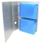 CD-R Kick-Out pořadač na 20 CD/DVD SLIM - modrý (blue) - -