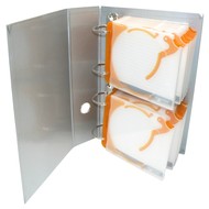 CD-R Kick-Out pořadač na 16 CD/DVD s bookletem - oranžový (orange) - -