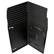 Vékony doboz 1db - fekete, 9 mm-es, 10pack - CD/DVD tok