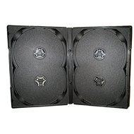 Box 4 db - fekete, 14mm 10pack - CD/DVD tok