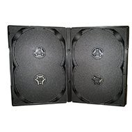 Box 4 db - fekete, 14 mm - CD/DVD tok