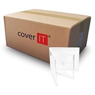 COVER IT box:2 CD 10mm jewel box + tray átlátszó - 200db - CD/DVD tok