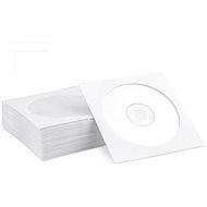 Paper CD Covers with Adhesive Flap - 100pcs - CD/DVD Case