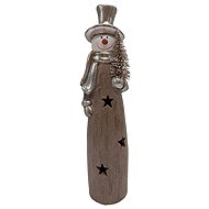 GOBA Christmas decoration - ceramic LED snowman, 34 cm - Christmas Decoration