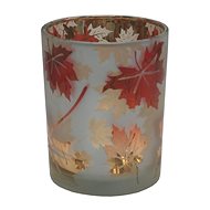 Glass candle holder Autumn leaves 12 × 10 cm - Decoration