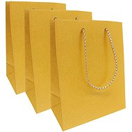 GOBA Glitter M, gold, 3 pcs - Gift Bag