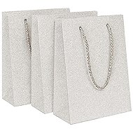 GOBA Glitter M, silver, 3 pcs - Gift Bag