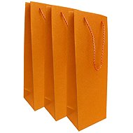 GOBA Wine Glitter, orange, 3 pcs - Gift Bag