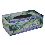 Tin box for tissue Lavender field - Tissue Box