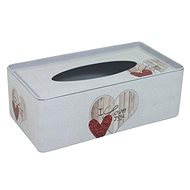 Tin box Heart I Love you - Tissue Box